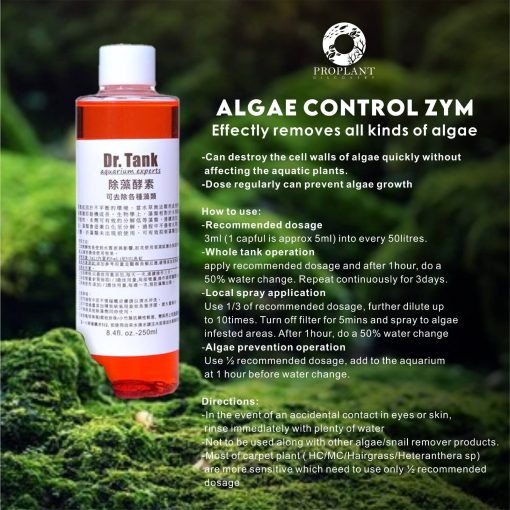 Thuốc trị rêu hại Dr.tank Algae Control Zym