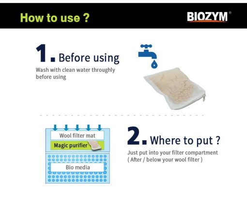 Hướng dẫn sử dụng Vật liệu lọc Biozym Magic